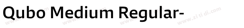 Qubo Medium Regular字体转换